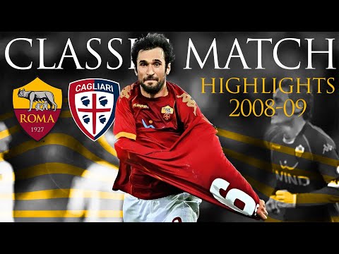 Roma 3-2 Cagliari | CLASSIC MATCH HIGHLIGHTS 2008-09