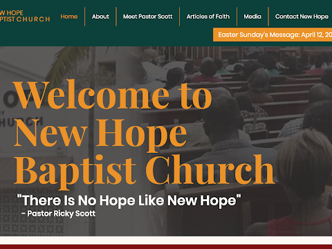 A message from Pastor Ricky Scott www.NewHopeSistrunk.org