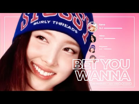[AI cover] BET YOU WANNA - TWICE ft. Megan The Stallion (Orig. by BLACKPINK) | Color coded + line di