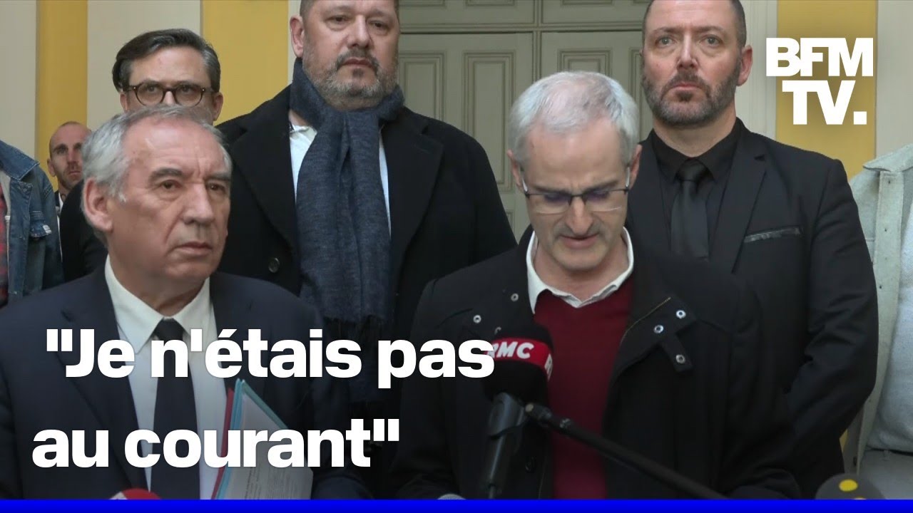 L'intervention de François Bayrou après avoir rencontré des victimes de l'affaire Bétharram