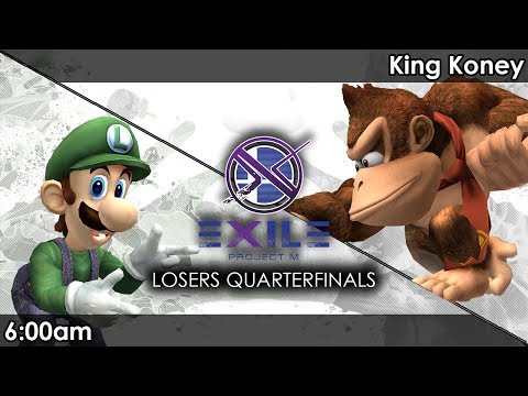 Project M: 6:00am (Luigi) V SMT | King Koney (Donkey Kong) - Exile 109 SSBPM