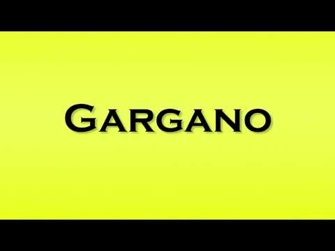 Pronunciation of Gargano