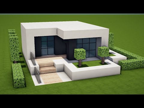 KLEINES MODERNES HAUS in MINECRAFT bauen TUTORIAL [HAUS 211]