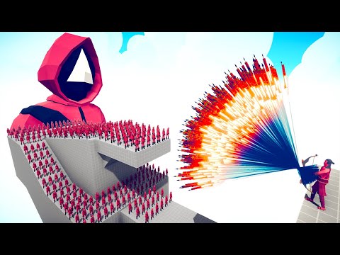 100x SQUID GAME GUARDS and GIANT SQUID GUARD Vs 2X EVERY GODS - Totally Accurate Battle Simulator