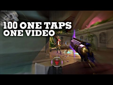 100 one taps in one video - Valorant