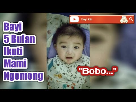Bayi Ngoceh Lucu | Bayi 5 Bulan Belajar Bicara | Bayi Bicara Lucu | Ngomong Bobo