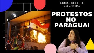 Protesto e confusão na Ponte da Amizade no Paraguai