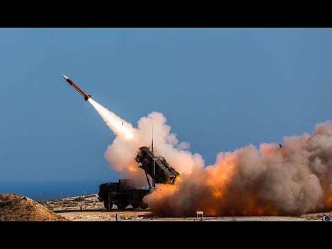 MIM-104 Patriot SAM missile LIVE-FIRE, Crete Greece