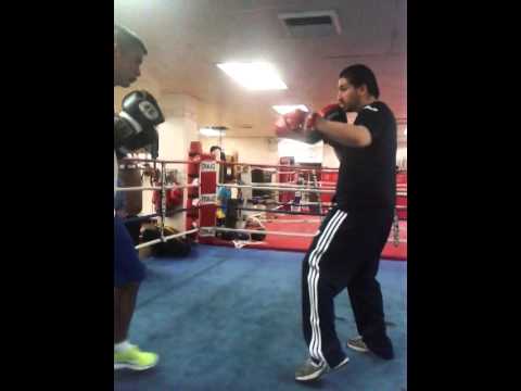 Javier Maciel workout 5-6-2014  pads