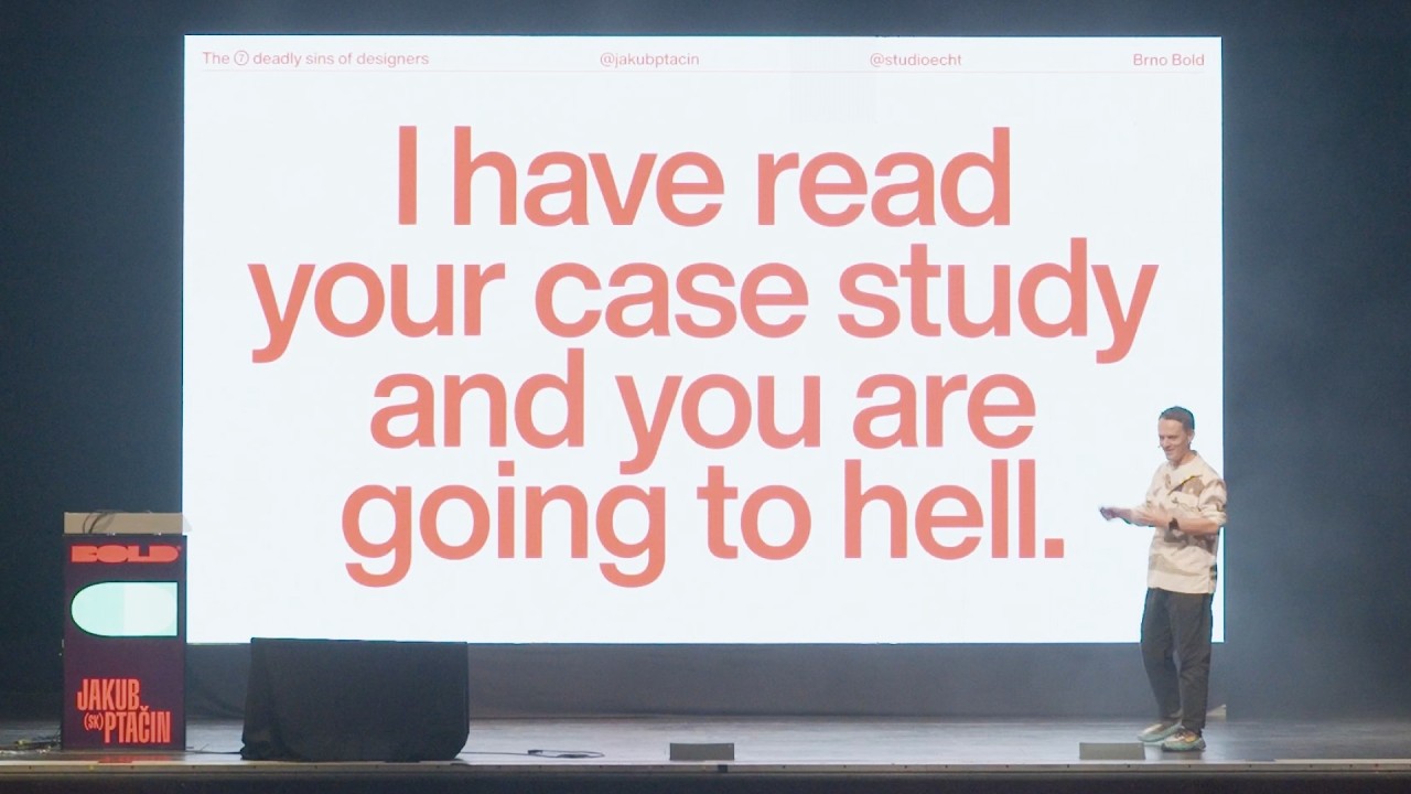 7 deadly sins of designers by Jakub at Brno Bold Conference