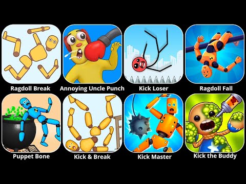 Ragdoll Break,Kick the Buddy,Ragdoll games,Kick & Break,Annoying Uncle Punch ,Kick Loser,Ragdolls - YouTube