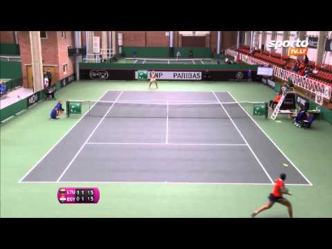 SportoTV.lt: FedCup vienetai: Akvilė Paražinskaitė - Sandra Samir 2014-04-26
