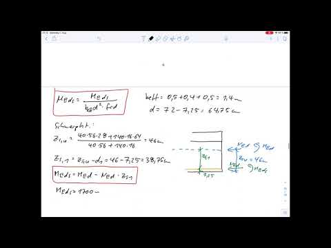 Plattenbalken mit Nulllinie im Steg Biegebemessung – Rep. Massivbau 1 (Klausur SoSe 18 Aufg. 12)