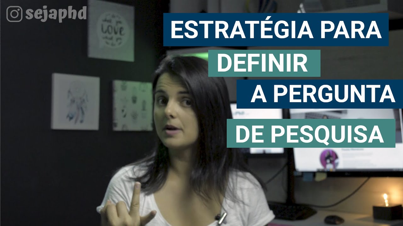 Como definir a pergunta de pesquisa da sua tese, dissertação ou tcc?
