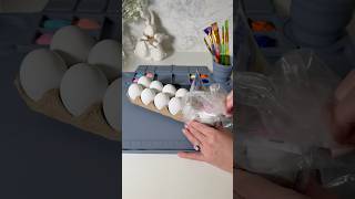 Easter egg painting station 🎨🐣 #asmr #painting #artsandcrafts #kidsactivities #easter #easteregg