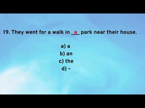 Test Your English: Articles A, An, The | Advanced Grammar Quiz (B1–B2 Level)