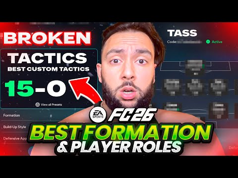 THE BEST META FORMATION AND CUSTOM TACTICS IN FC26!!