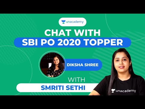 Chat with SBI PO 2020 Topper Diksha Shree||First Attempt|| Smriti Sethi