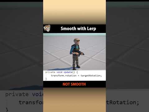 SMOOTH with LERP! (Move, Rotate, Float) #shorts