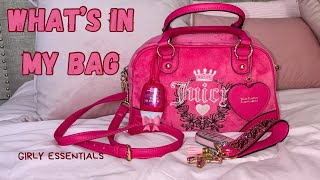 What’s In My Juicy Couture Heritage Bowlers Bag | Collab with @Amazn_warrior💖✨