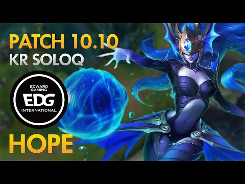 EDward Gaming Hope - Bot Lane: Syndra vs Kai'Sa - KDA 9/1/10
