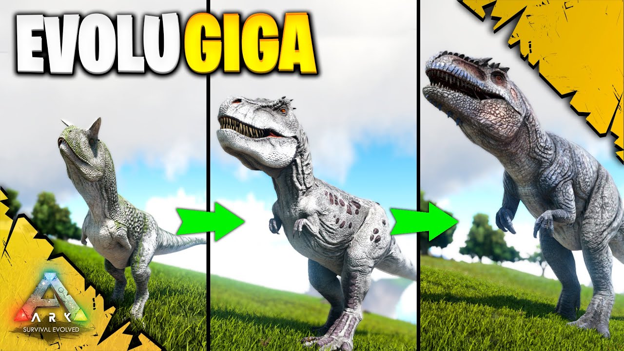 FINALMENTE VIREI UM GIGA | EVOLUDINO | ARK SURVIVAL EVOLVED
