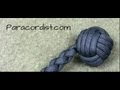 Paracordist how to tie a monkeys fist knot w/ 2 paracord strands out for a self defense keychain