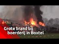 Grote brand in boerderij 't Dommeltje in Boxtel