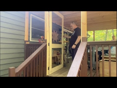 Don't spend $600.00 Learn how to build and frame a  screen door for  $37.00!
