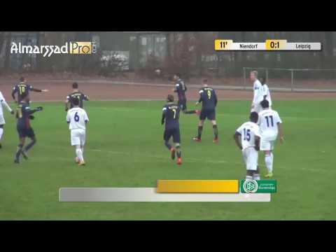 Goal + Assist Elias Abouchabaka(Rb Leipzig u17) vs Niendorfer TSV U17 10.12.2016 720p
