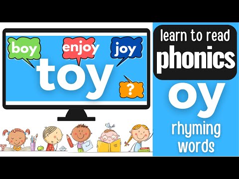 oy Word List | Learn to Read | Phonics Flash Cards Kindergarten School Help | oy Sight Word Reading