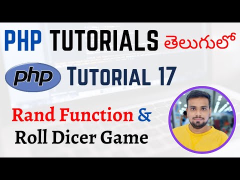 PHP Tutorials in Telugu Lesson 17 Rand Function Roll Dicer Game