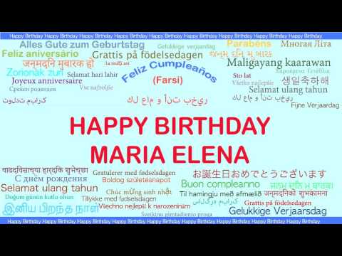 MariaElena   Languages Idiomas - Happy Birthday