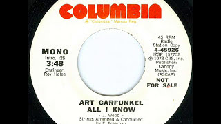 All I Know - Art Garfunkel (rare mono promo mix)