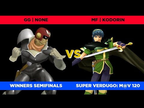 GG | n0ne (C. Falcon) vs. MF | KoDoRiN (Marth) - Winners Semifinals | Super Verdugo: M@V 120 SSBM