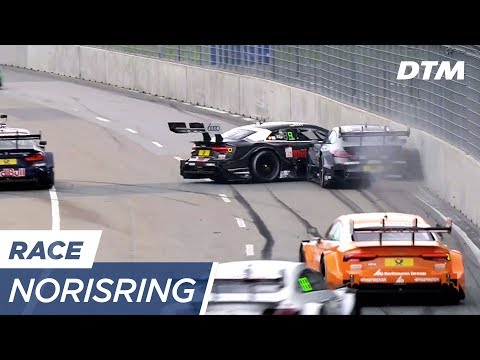 René Rast slides against the wall! - DTM Norisring 2017
