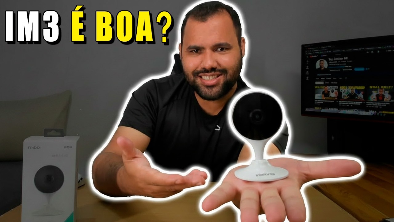 Miniatura da avaliação em vídeo de Câmera de Segurança Intelbras iM3 C Full HD Wi-Fi Preto
