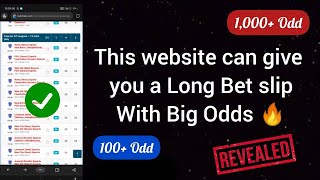 HOW TO WIN FOOTBALL BETTING Accurate Long Bet Slip with High Odds Predictions!