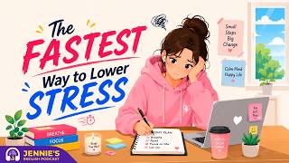 The FASTEST Way to Lower Stress | English & Chill with Jennie | English Podcast