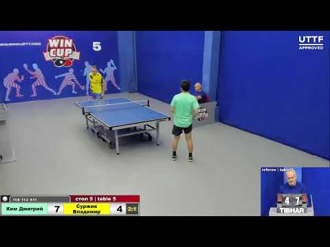 21:00 Ким Дмитрий 3-1 Суржик Владимир cтол 5 ЮГ-3 19.09.21
