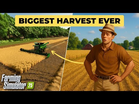 The Biggest Harvest I've EVER Done | Starting From $0 in FS25 (EP 16)