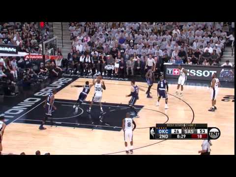 NBA, playoff 2016, Spurs vs. Thunder, Round 2, Game 1, Move 25, Russell Westbrook, steal
