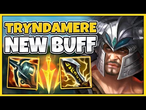 TRYNDAMERE HAS THE HIGHEST AD IN THE GAME NOW!! (NEW BUFF) - League of Legends