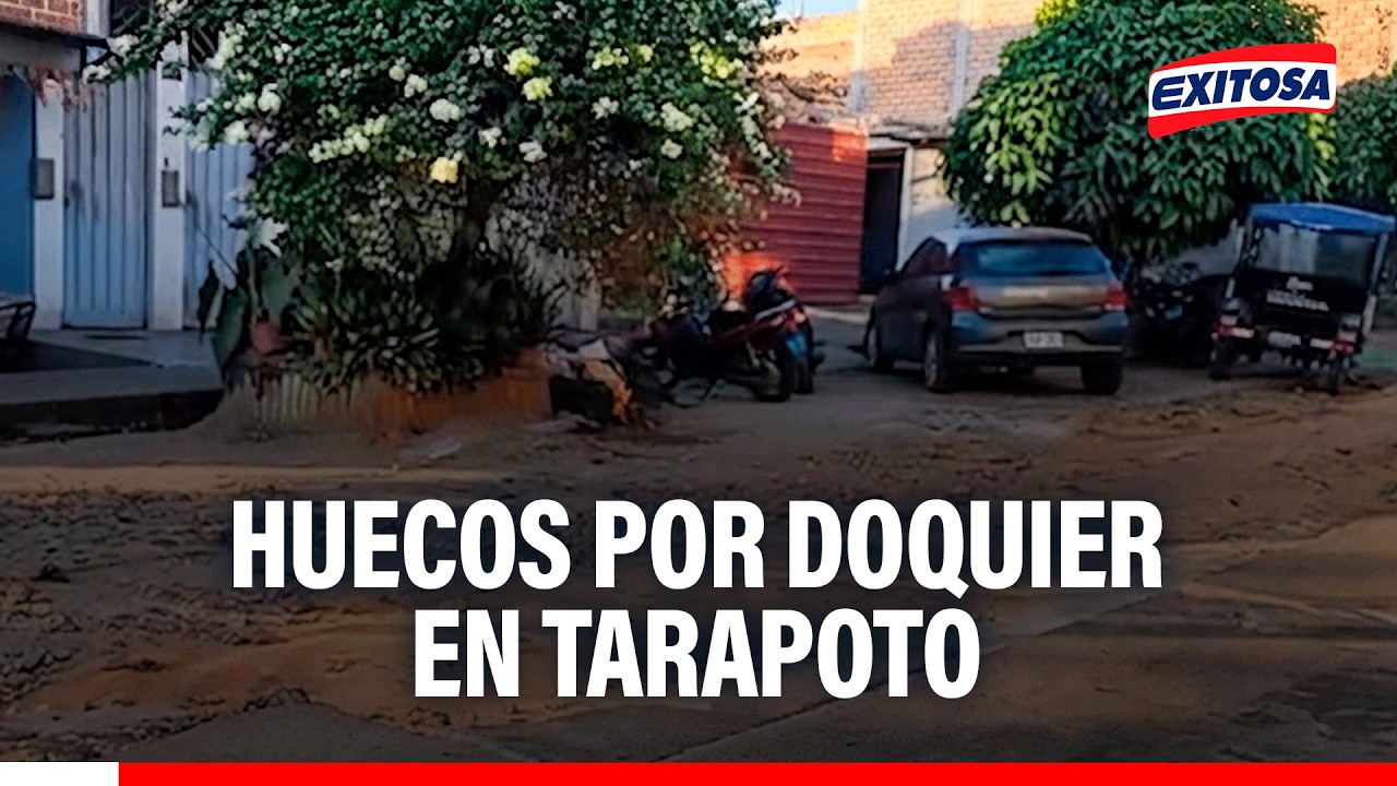 🔴🔵 El mal estado de las pistas es una de las mayores quejas en Tarapoto