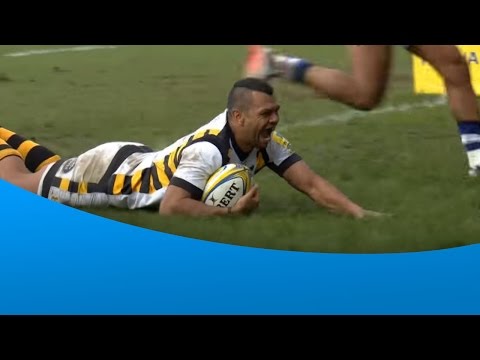 Wasps' Kurtley Beale enjoys two tries v Bath Rugby
