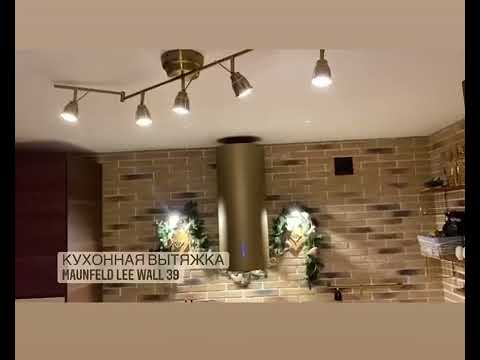 Обзор на вытяжку MAUNFELD Lee Wall 39 золотой
