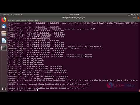 How to install and use CSF on Ubuntu 18.04 | LinuxHelp Tutorials