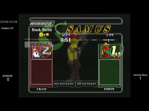 GSS 68 SSBM - GWM420 (Fox, Falco, Marth) vs. Admiral Zhao (Samus) - Melee LSF