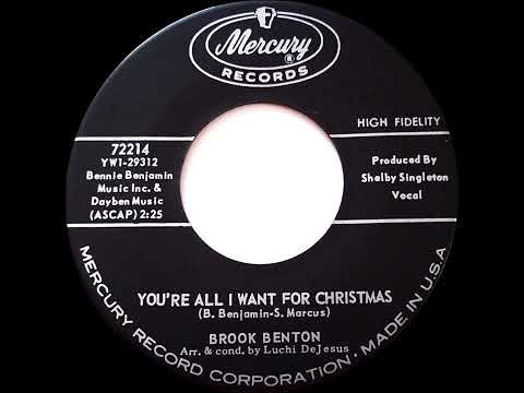 You're All I Want For Christmas - Brook Benton {DES Stereo} 1963