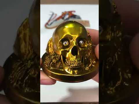 Spray painting chrome FX with Createx candy2o over it for gold effect & protecting with 2K clearcoat